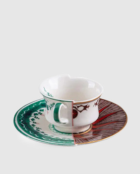 SELETTI Porcelain coffee cup with saucer Chuchuito 09163