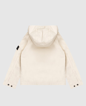 Stone Island Children's beige jacket with logo patch L1S164100006S006314