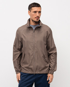 Brunello Cucinelli Brown jacket with silk MZ4216542