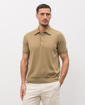 Tom Ford Khaki polo shirt KPS035YMC040