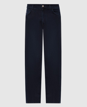Stefano Ricci Blue jeans with logo patch MST63B1030T0151