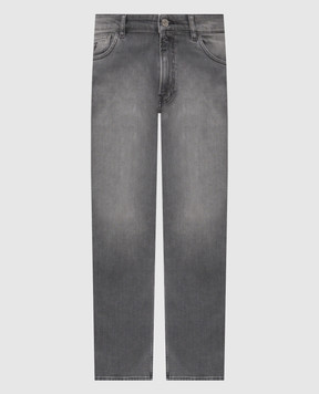 Trussardi Grey jeans with logo patch P403H404868NMJ380D71