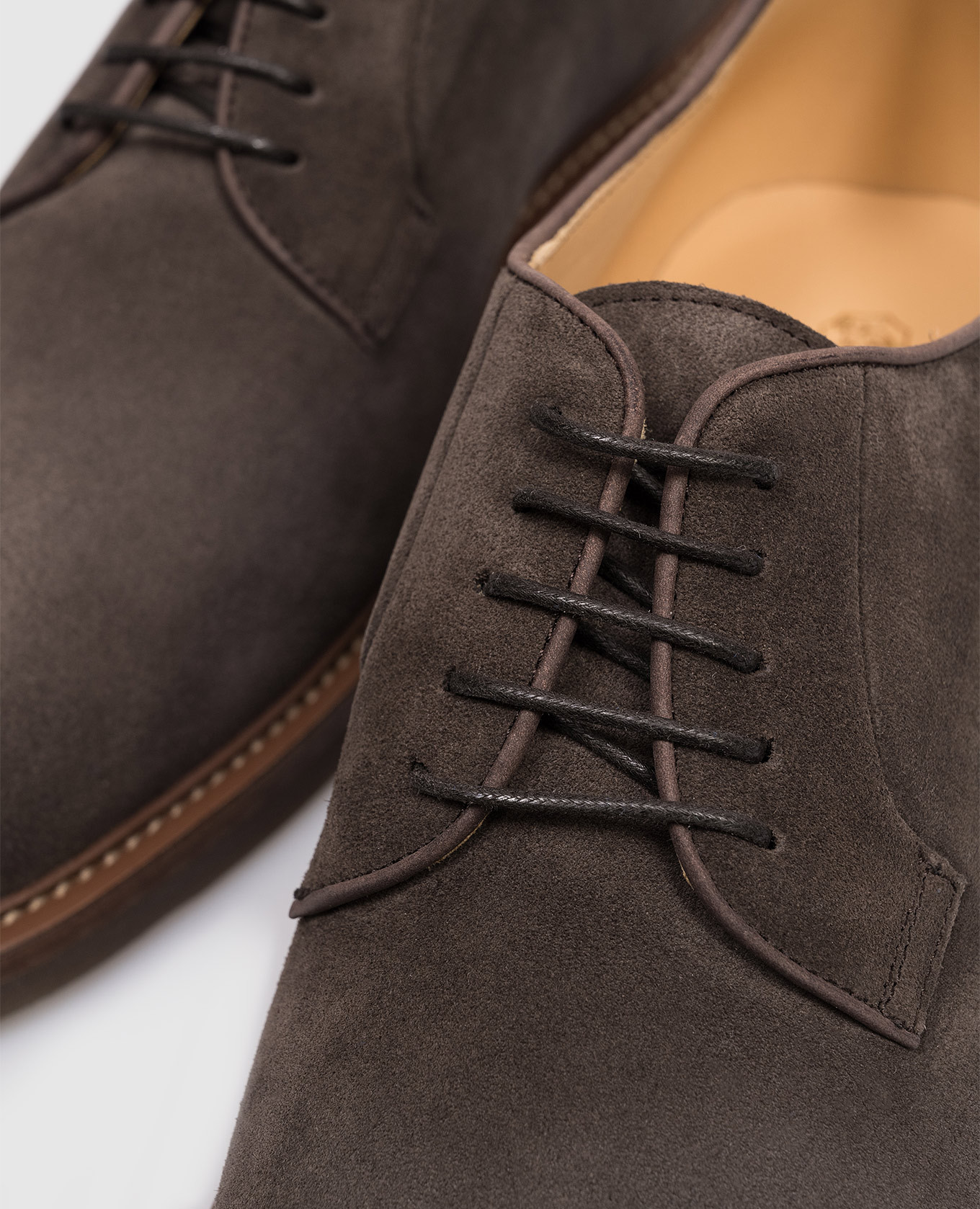 

Brown suede derby shoes Brunello Cucinelli