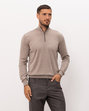 Stefano Ricci Beige wool, silk and cashmere jumper KE08004L01E26374