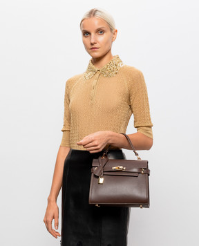 Gianni Notaro Brown leather bag 099DOLLAROORO