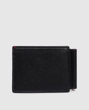 Brunello Cucinelli Black wallet with embossed logo bill clip MWRLBU440