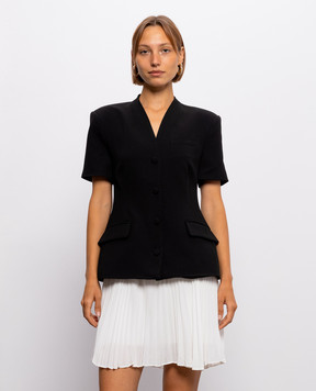 Simkhai Black Lea Blazer Double-Breasted Blazer Dress 4261151CP