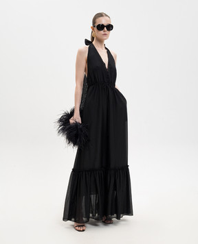 Jacob Lee Black silk dress with open back WSD0069SS26CB