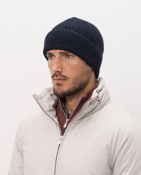 Brunello Cucinelli Blue cashmere hat M2294920