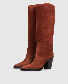 Jimmy Choo Cece brown suede boots CECE80SVV