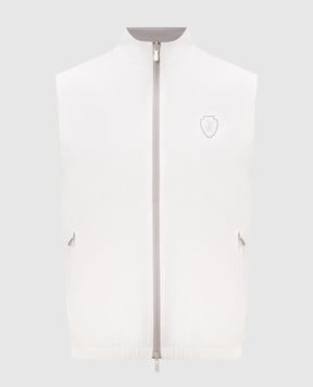 Brunello Cucinelli Reversible vest with emblem print MM49A7460F
