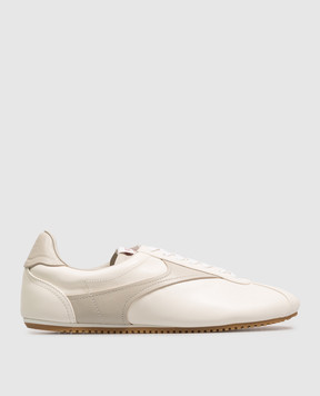 Bottega Veneta White leather Shot sneakers A007CFV6VC0