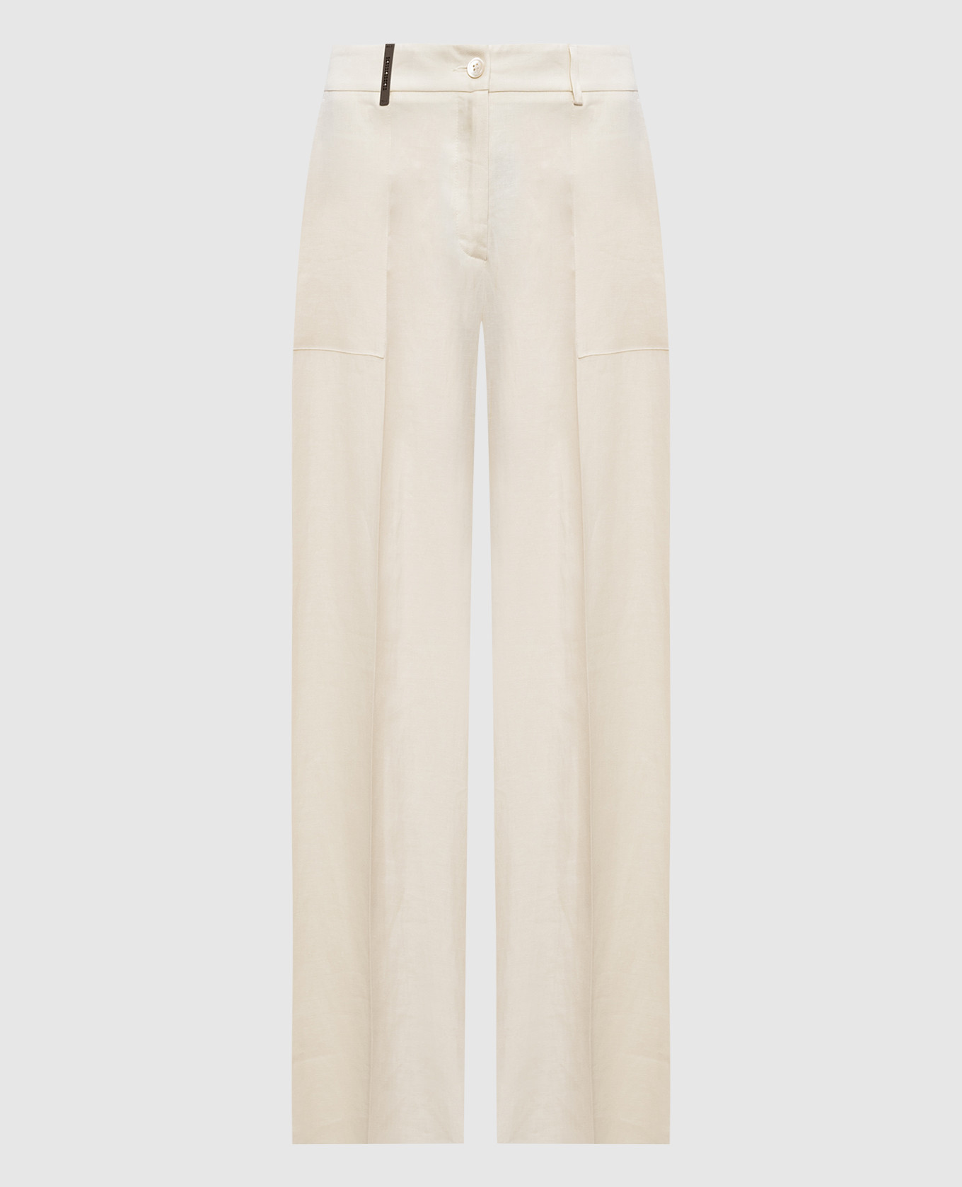 Ivory linen pants