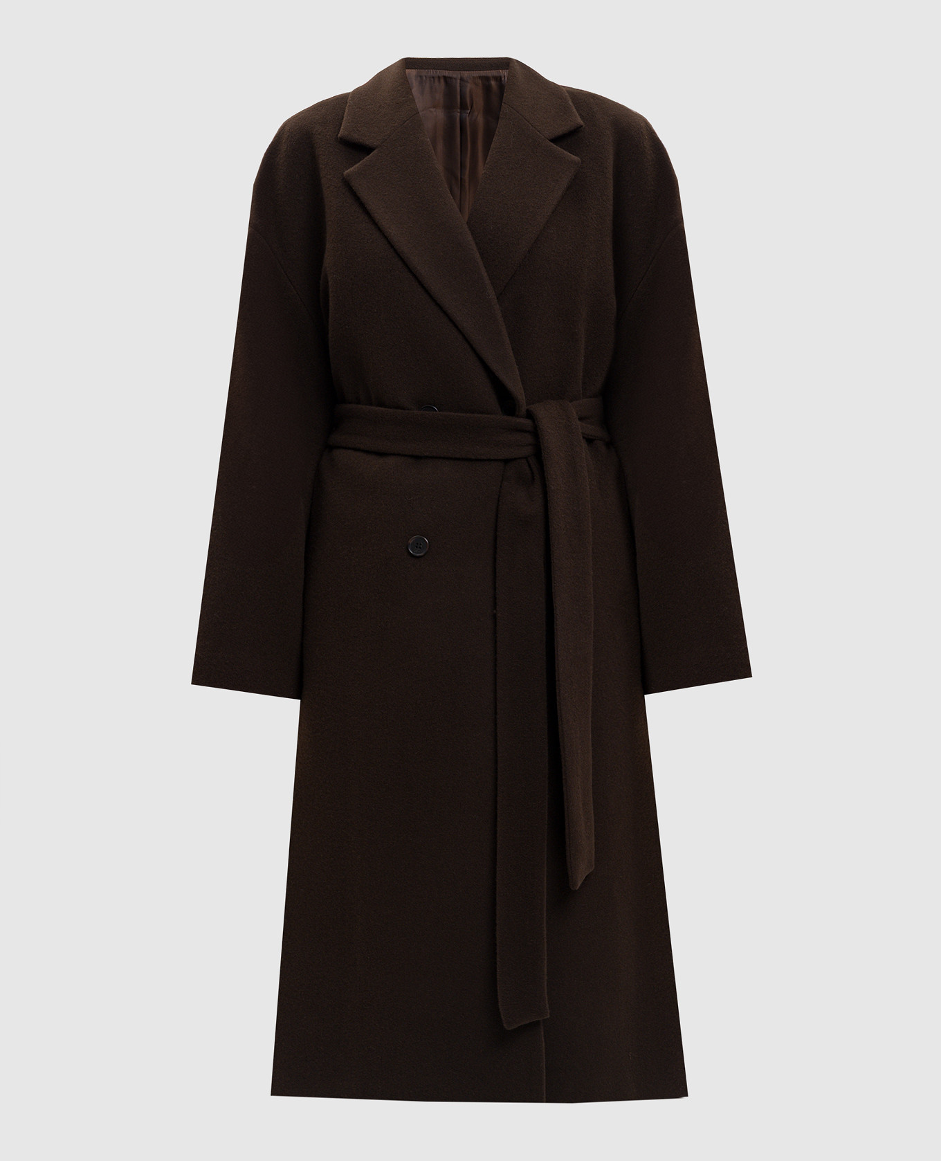 

Brown double-breasted wool coat Juun.j