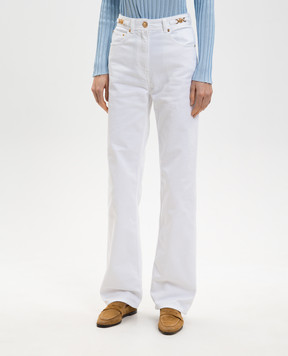 Versace White jeans with a patch 10137451A08570