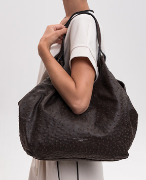 Gianni Chiarini Dua brown leather tote bag BS12670STEMU