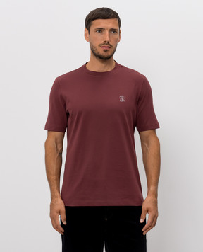 Brunello Cucinelli Burgundy T-shirt M0B138440