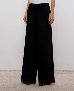 Ermanno Scervino Black wool pants D492P362XQQ