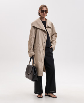 Toteme Beige straight-cut trench coat 263WRO0283FB0564