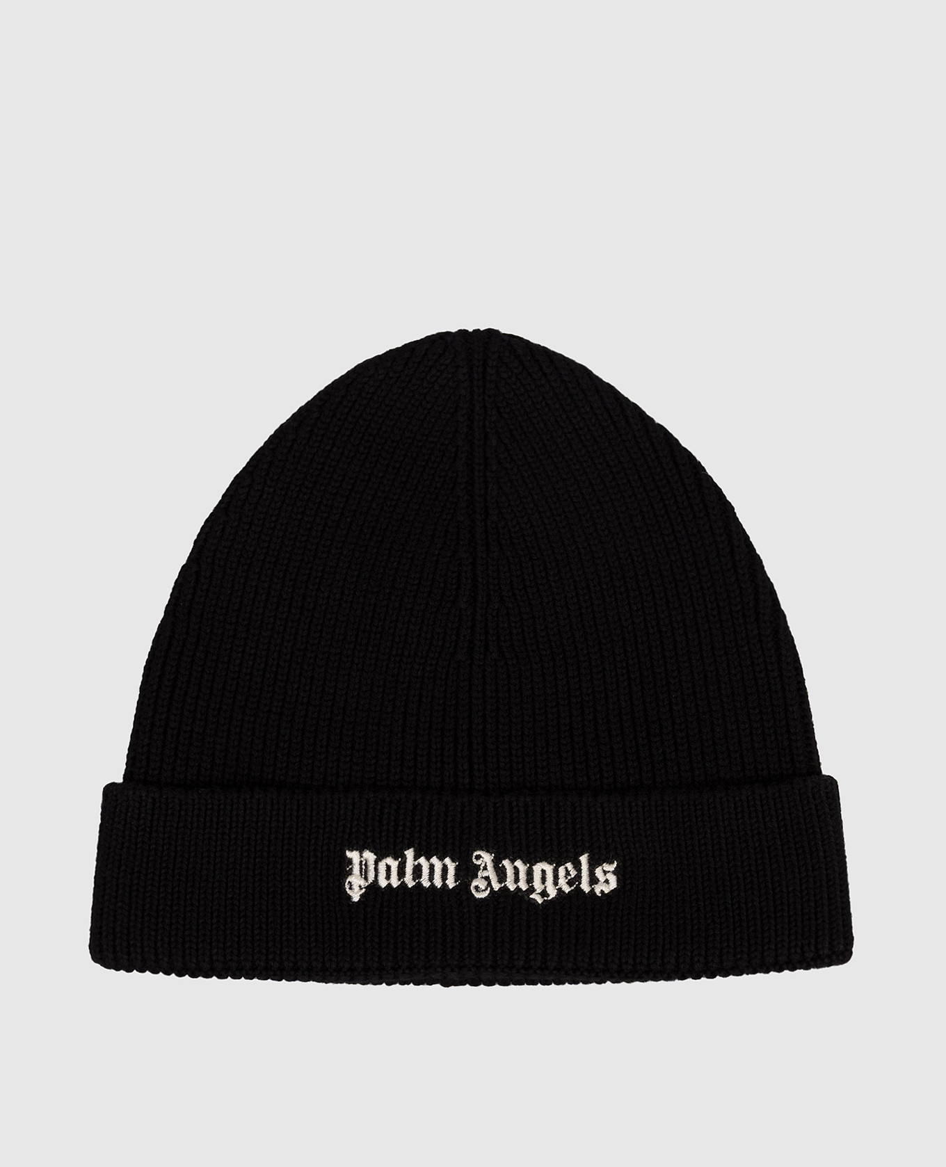 

Black hat with logo embroidery Palm Angels