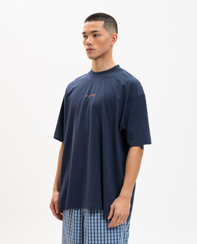 Vetements Blue T-shirt with print ME76TR214N