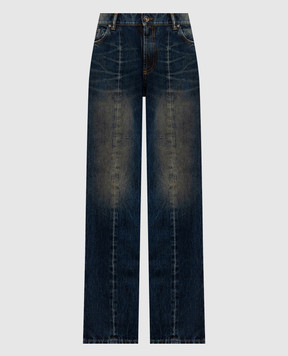 Versace Blue jeans with a vintage effect 10245291A17707