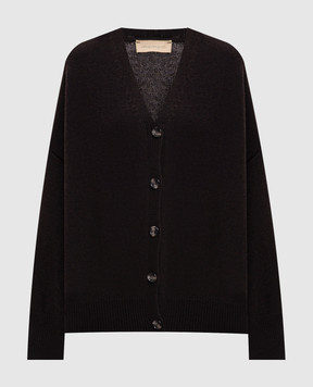 Momoni Disa brown cardigan with wool and cashmere MOKN07367MO