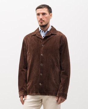 Brett Johnson Brown suede jacket SS26L84BOCSMOC