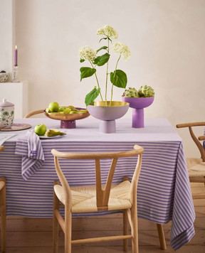 Pip Studio Purple Stripes tablecloth with logo 51035074