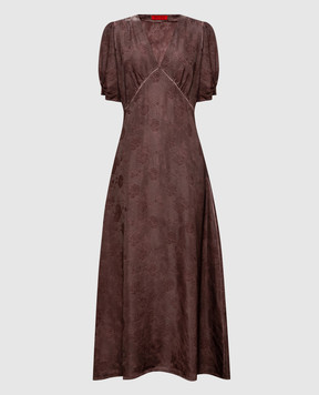 Max & Co Brown patterned dress MCOFILM