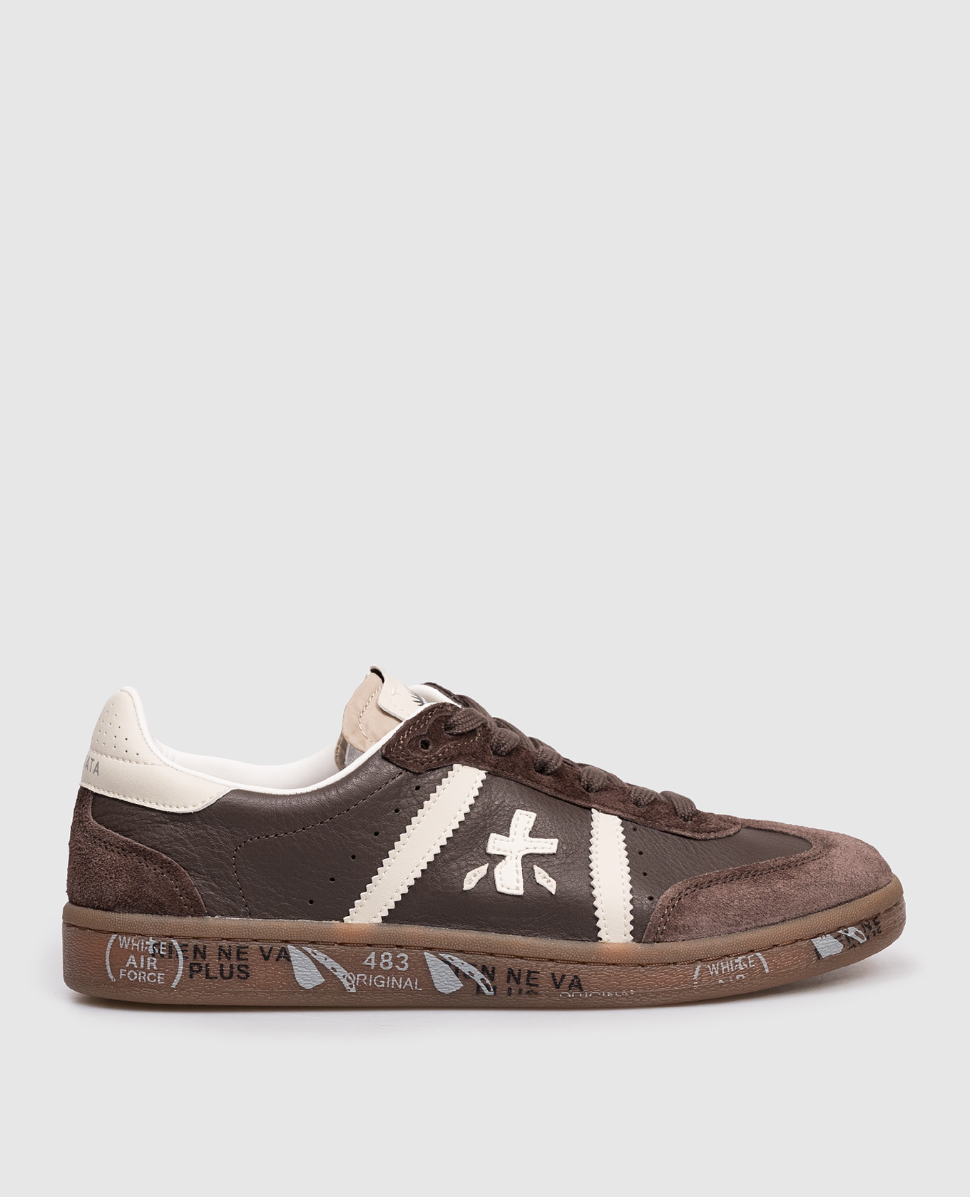 

Brown leather BONNIE sneakers with logo Premiata