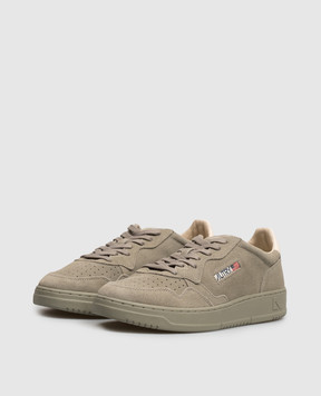 AUTRY Medalist khaki suede sneakers AULMOH05