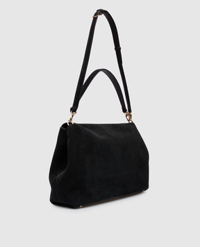 Toteme Black suede bag 261WAL0096LE0004