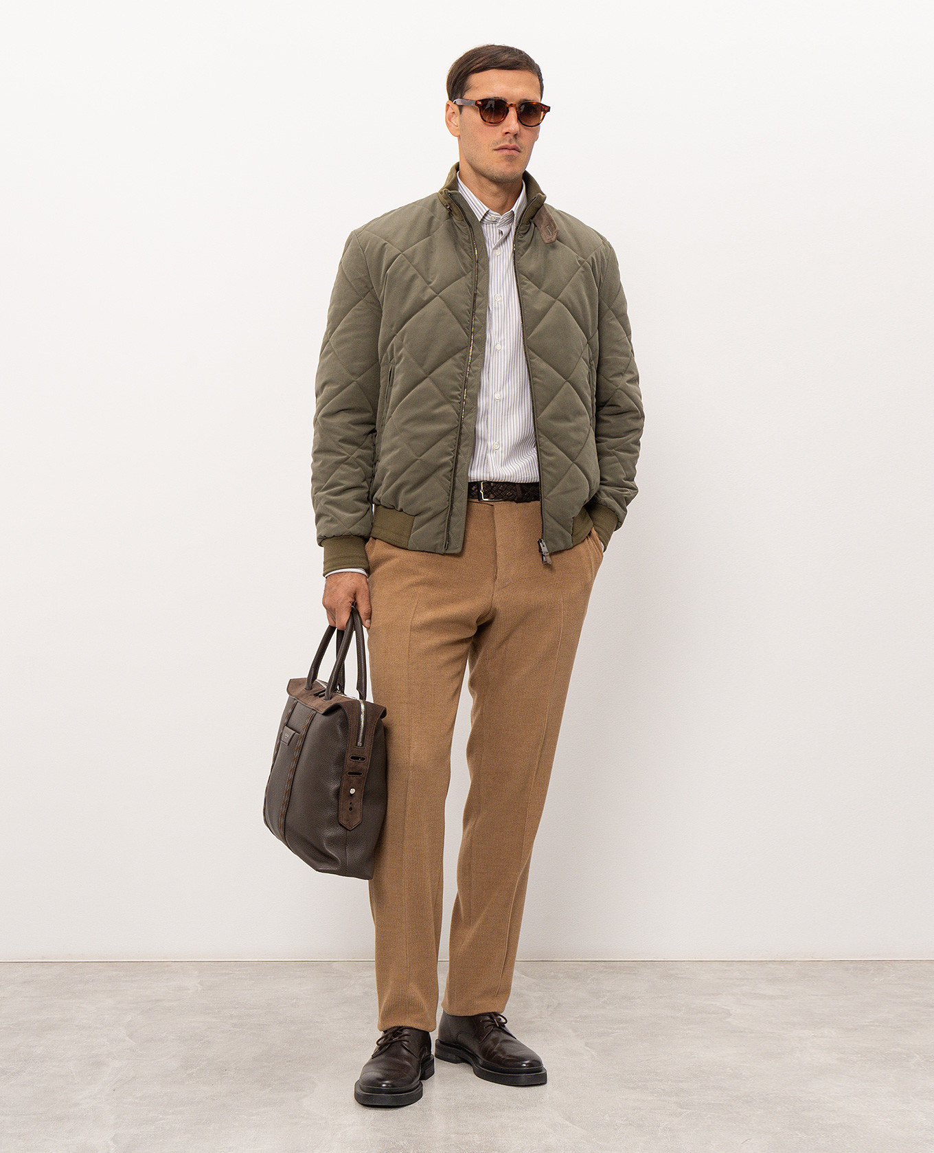 Khaki jacket Canali 2