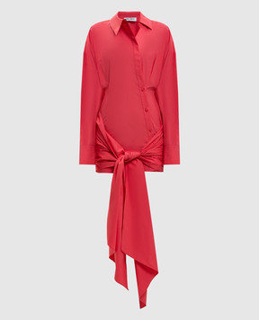 The Attico Pink shirt dress with logo embroidery 260WCA00464CCC052AA