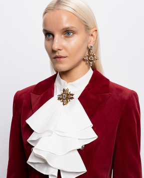 CelesteG Gold earrings with beads 2185