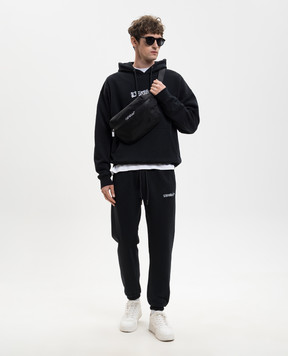 Off-White Black joggers with logo print 44MCH057S26F003