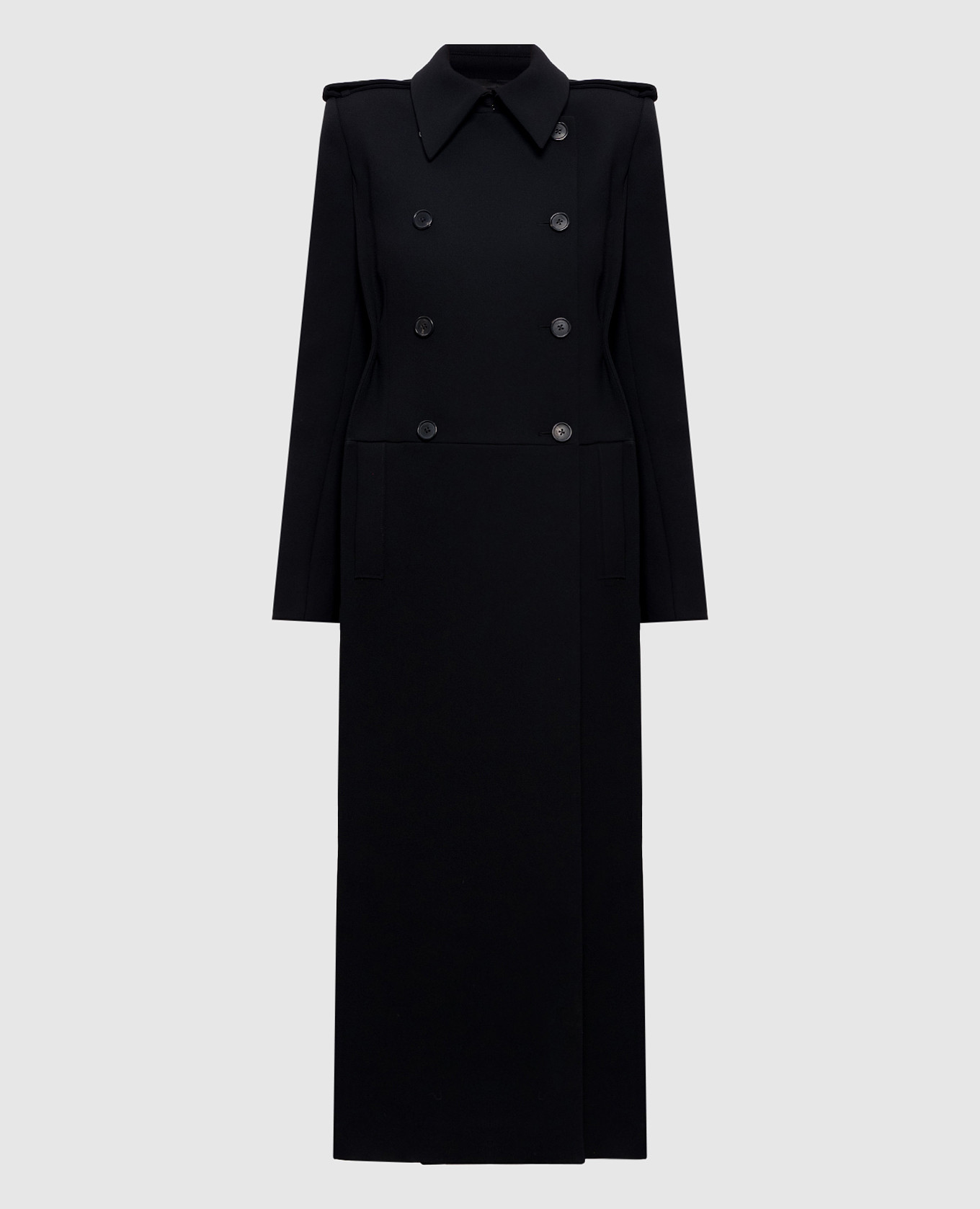 

Alton black trench coat Khaite