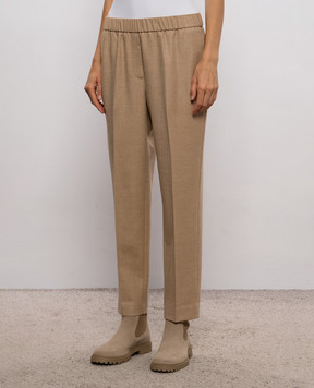 Peserico Beige wool pants P0467802581