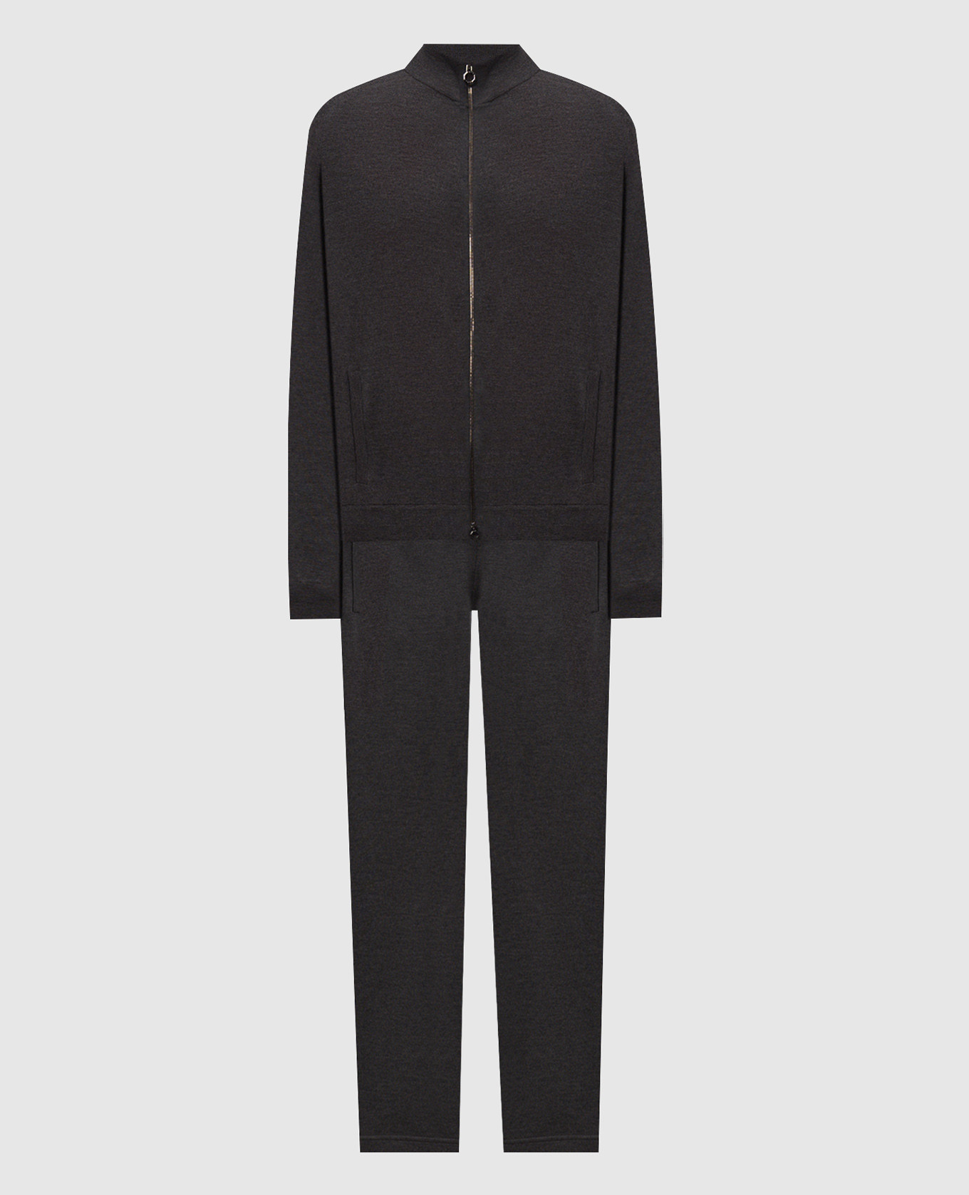 Gray cashmere tracksuit