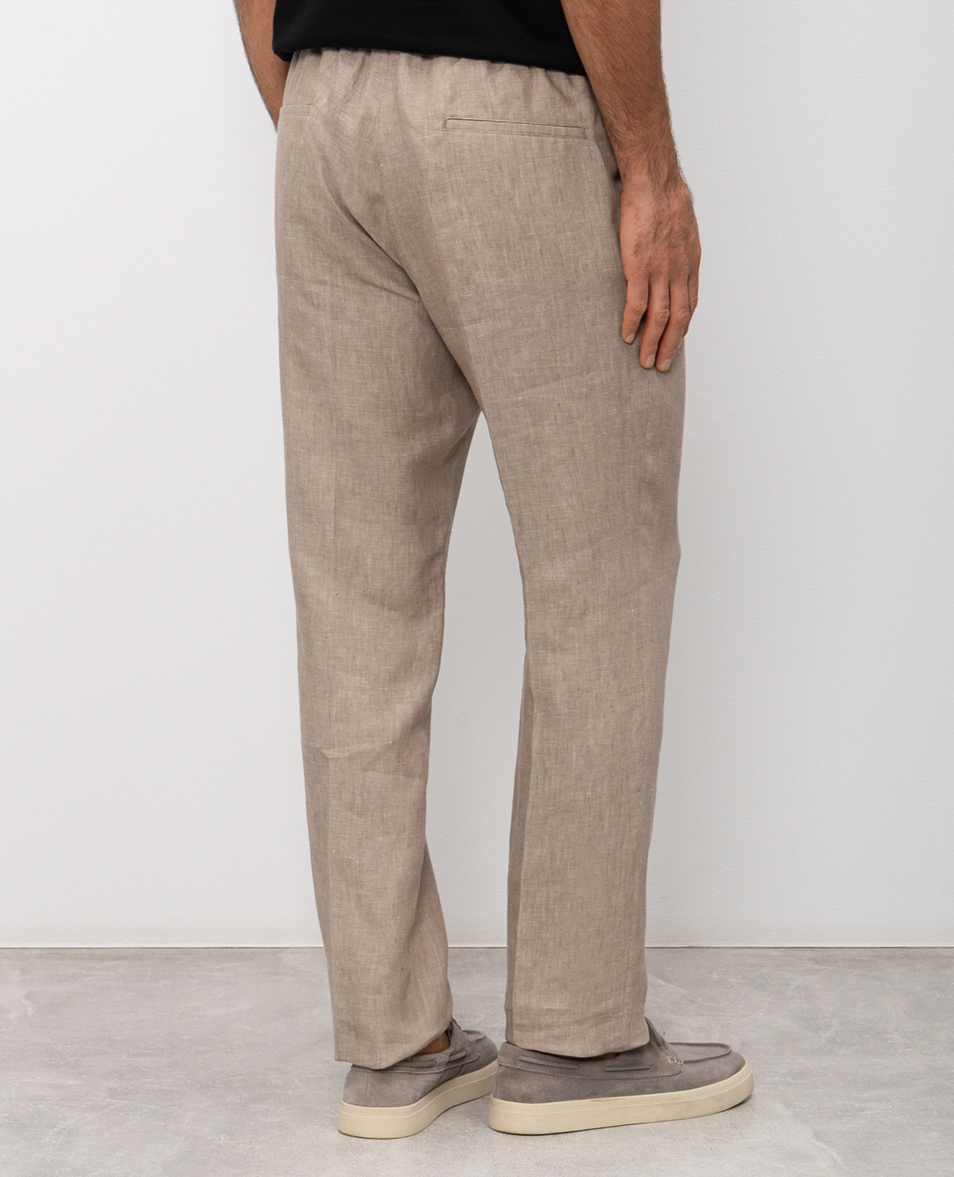 

Beige linen pants Pini Parma