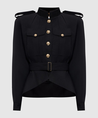 Veste en laine noire