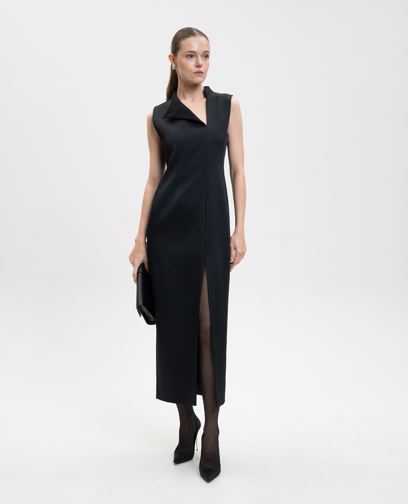 Black sheath dress Lowen Khaite 2