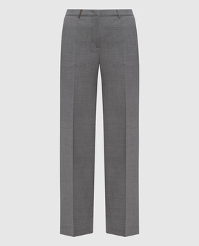 Peserico Gray pants with wool A0456702008