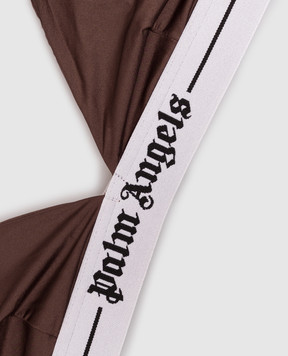 Palm Angels Brown bralette with logo PLA1UWTP06SI