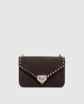 Valentino Brown suede Rockstud bag 9W2B0T76KQQ