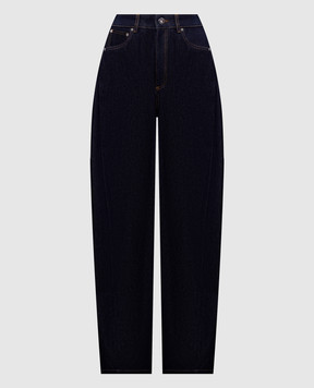 Givenchy Blue jeans with logo patch BW51AE518M