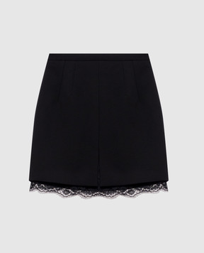 Dolce&Gabbana Black wool skirt F4BS7TFU2L8