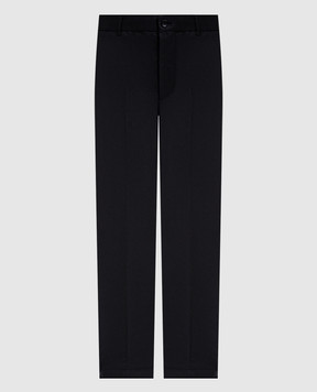 Moncler Black pants with logo patch L20912A00022599FN