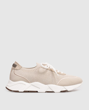 Peserico Gray sneakers with lurex A39726C0CC773
